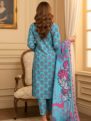 Ittehad X Bin Ameer Premium Karandi Unstitched Printed 3Pc Suit D-05