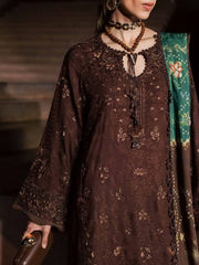 NUREH Maya Embroidered Linen Unstitched 3Pc Suit NW-131