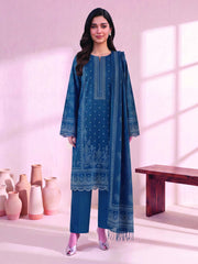 Zeenia Marina Vol-02 Digital Printed Linen Unstitched 3Pc Suit DS-07
