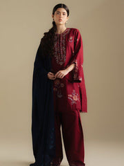 Coco by Zara Shahjahan Winter Unstitched Khaddar 3Pc Suit D-05B DAWN