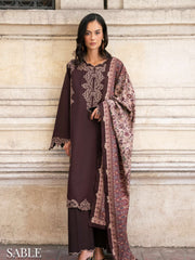 Meet Me In Istanbul by Rang Rasiya Unstitched Linen 3Pc Suit - SABLE
