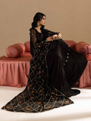 Nureh Mukeshkari Embroidered Chiffon Unstitched 3Pc Suit MK-12