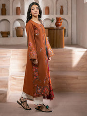 RajBari Parisa Premium Embroidered Lawn Unstitched 3Pc Suit D-14