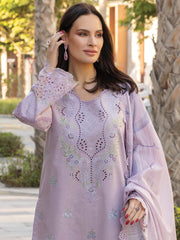 Rang Rasiya Carnation Embroidered Lawn Unstitched 3Pc Suit D-12 AMELIA