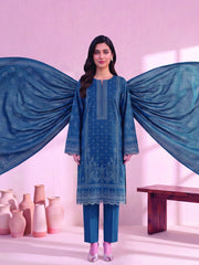 Zeenia Marina Vol-02 Digital Printed Linen Unstitched 3Pc Suit DS-07