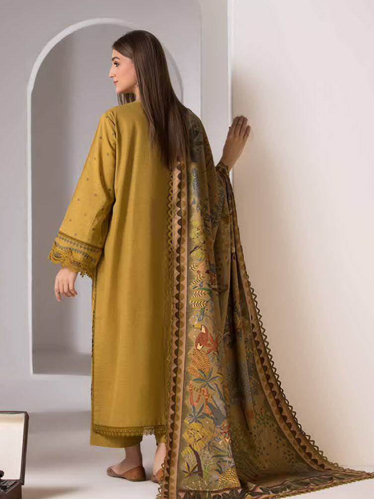 Sobia Nazir Unstitched Shawl Embroidered Khaddar 3 Piece SN25SW D-04 B - Winter Collection main image 1