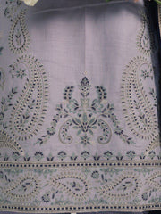 Zeenia Winter Pearls Embroidered Chamki Fabric Unstitched 3Pc Suit D-06