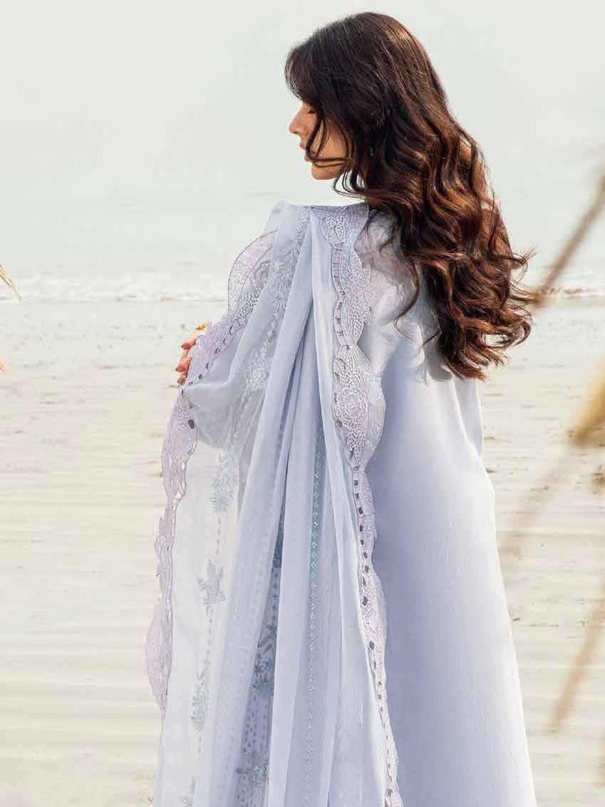 NUREH Khuwab Embroidered Swiss Lawn Unstitched 3 Piece Suit NE-150