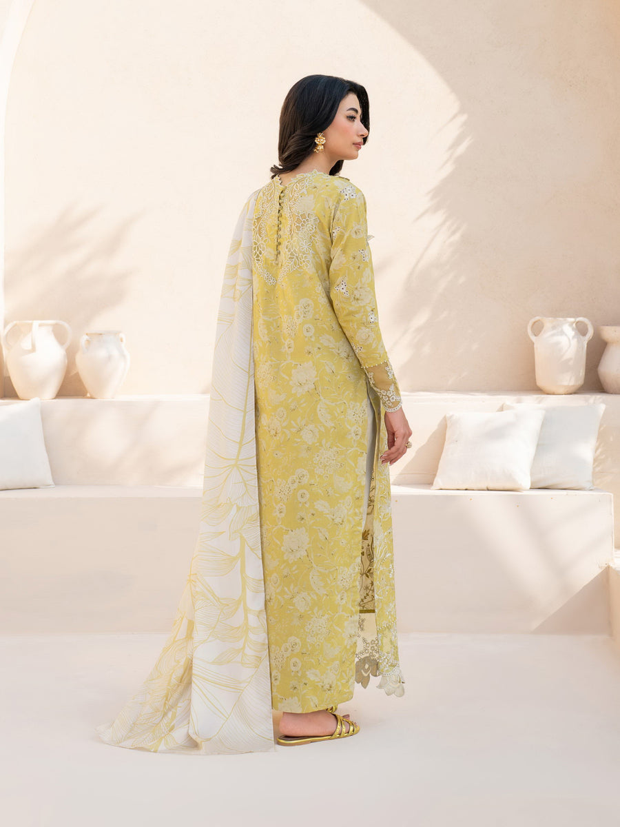 Iznik Eid Festive Embroidered Luxury Lawn Unstitched 3Pc Suit EFL-08