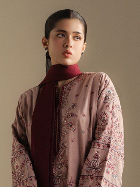 Coco by Zara Shahjahan Winter Unstitched Karandi 3Pc Suit D-06A BLOOM