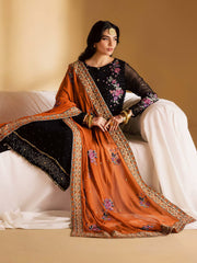 Nureh Mukeshkari Embroidered Mukesh Chiffon Unstitched 3Pc Suit MK-18