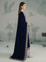 Zeenia Winter Pearls Embroidered Chamki Fabric Unstitched 3Pc Suit D-06