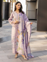 Rang Rasiya Carnation Embroidered Lawn Unstitched 3Pc Suit D-12 AMELIA