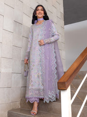 Rang Rasiya Carnation Embroidered Lawn Unstitched 3Pc Suit D-11 LILY