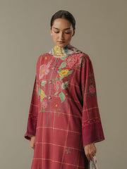 Coco by Zara Shahjahan Prints Vol-05 Unstitched Linen 3Pc Suit D-05B Olive Hour