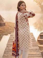 Al Zohaib Colors Printed Linen Unstitched 3Pc Suit D-04