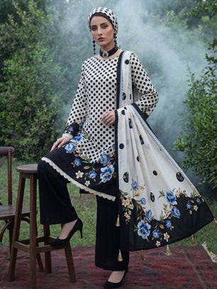 Al Zohaib Colors Printed Linen Unstitched 3Pc Suit D-07
