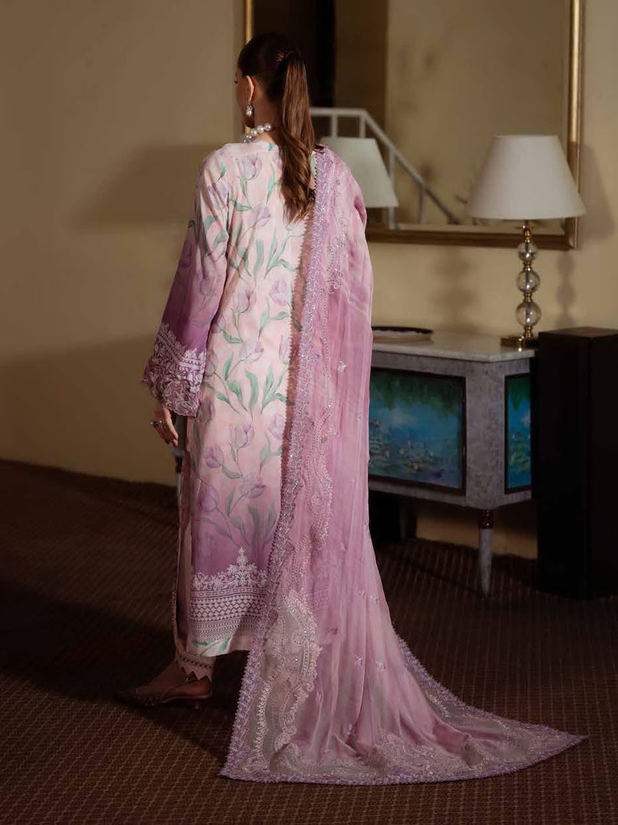 NUREH Maya Embroidered Swiss Lawn Unstitched 3Pc Suit NS-159