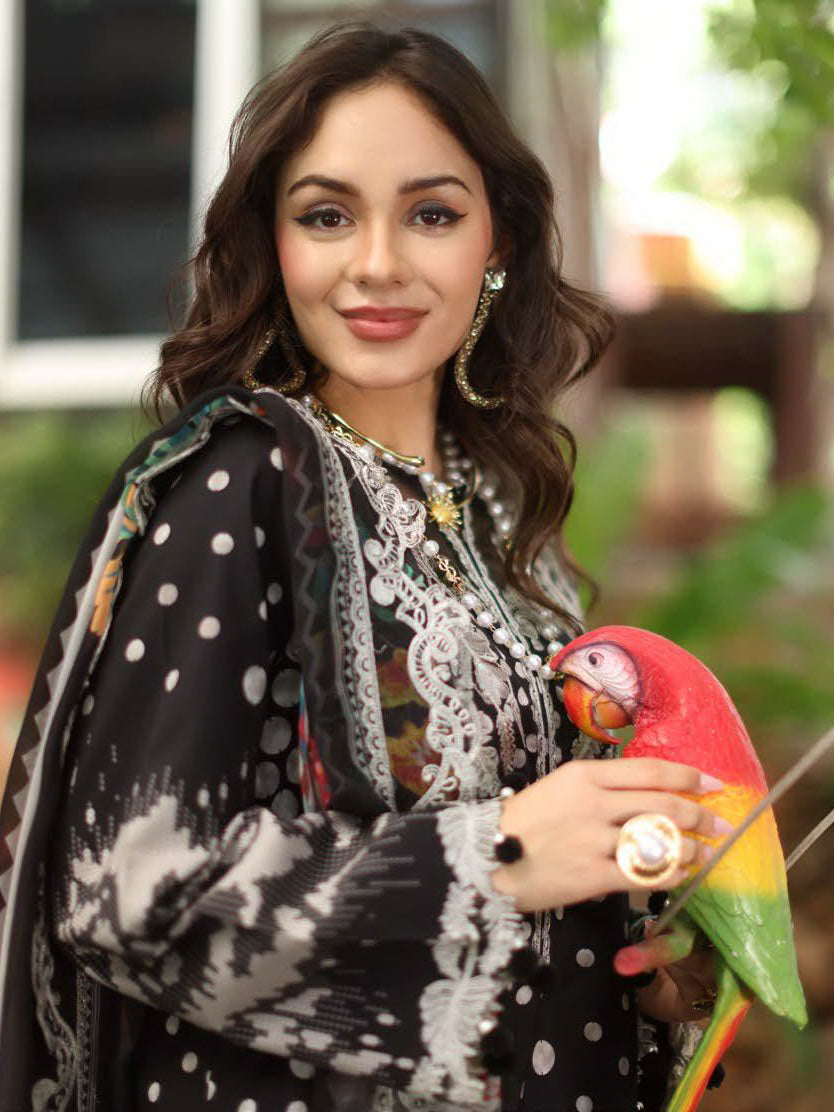 Charizma Aniq Vol-02 Embroidered Lawn Unstitched 3Pc Suit AN5-09