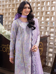 Rang Rasiya Carnation Embroidered Lawn Unstitched 3Pc Suit D-11 LILY