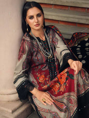 Charizma Combination Vol-02 Embroidered Linen Unstitched 3Pc Suit CCW7-17