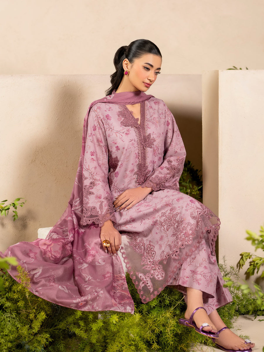 Iznik Eid Festive Embroidered Luxury Lawn Unstitched 3Pc Suit EFL-04