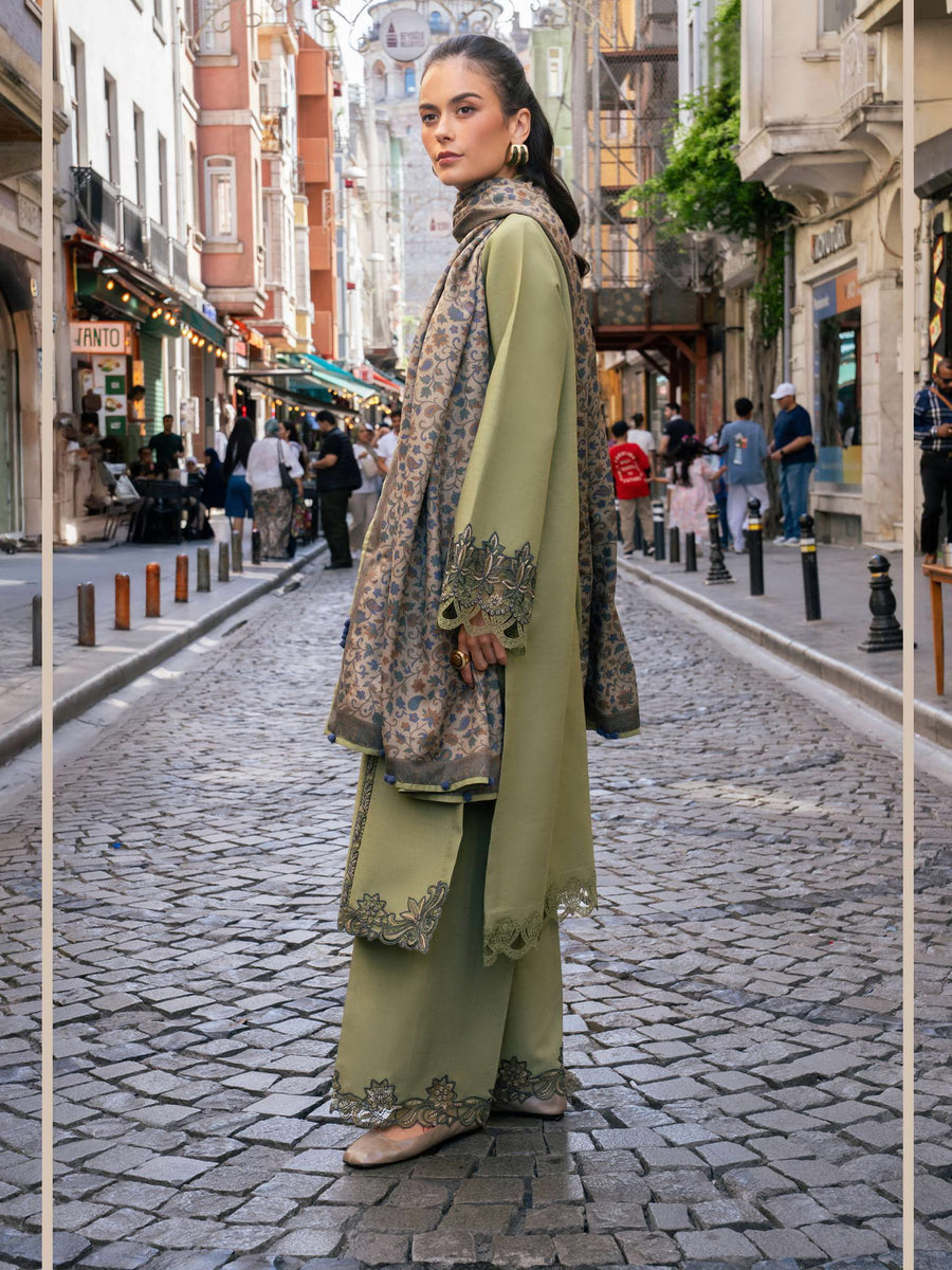 Meet Me In Istanbul by Rang Rasiya Unstitched Linen 3Pc Suit - WILLOW