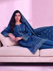 Zeenia Marina Vol-02 Digital Printed Linen Unstitched 3Pc Suit DS-07