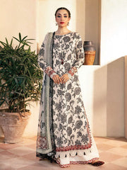 Maria.B M.Basics Embroidered Lawn Unstitched 3Pc Suit MB-CUS25-909A