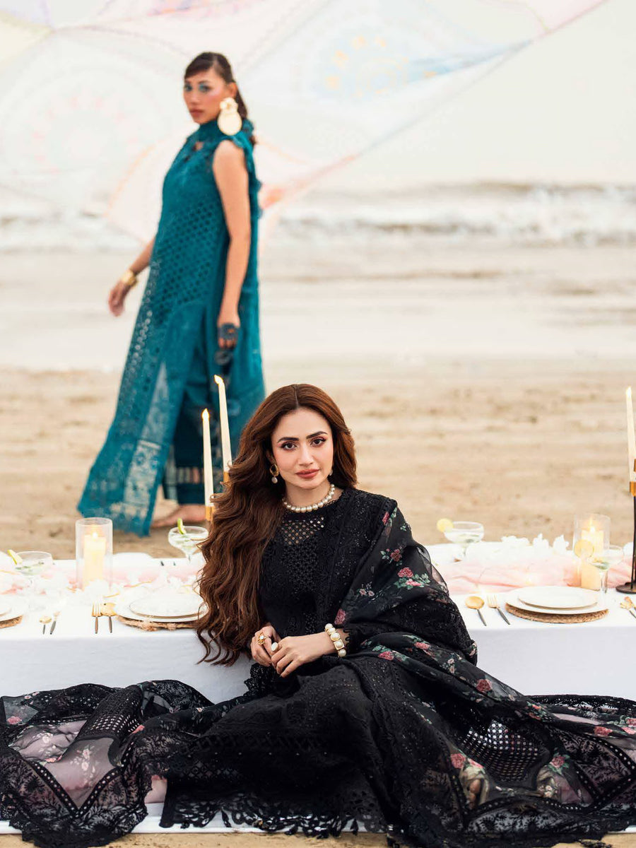 NUREH Khuwab Embroidered Swiss Lawn Unstitched 3 Piece Suit NE-151