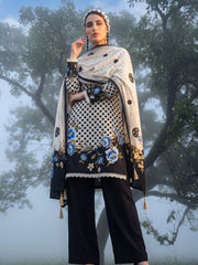 Al Zohaib Colors Printed Linen Unstitched 3Pc Suit D-07