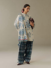 Coco by Zara Shahjahan Prints Vol-05 Unstitched Linen 3Pc Suit D-06A Hushed Ember