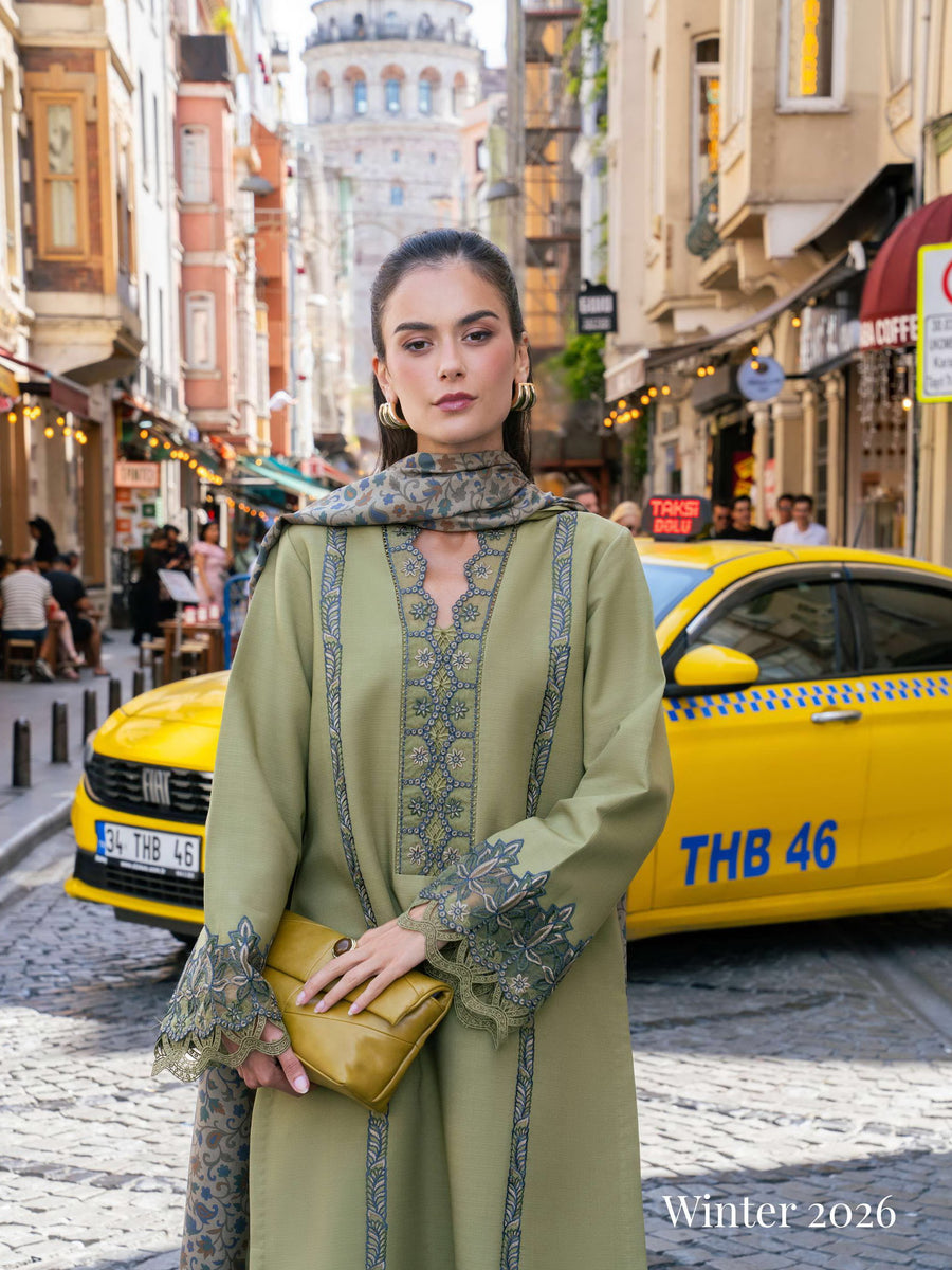 Meet Me In Istanbul by Rang Rasiya Unstitched Linen 3Pc Suit - WILLOW