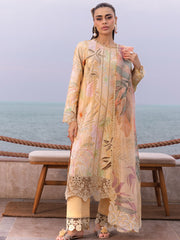 Rang Rasiya Carnation Embroidered Lawn Unstitched 3Pc Suit D-01 EZRA