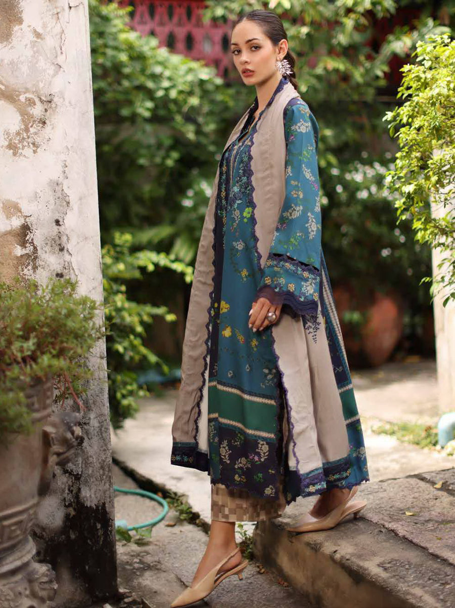 Charizma Combination Vol-02 Embroidered Linen Unstitched 3Pc Suit CCW7-18