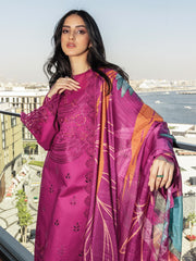 Rang Rasiya Carnation Embroidered Lawn Unstitched 3Pc Suit D-10 MAHRA