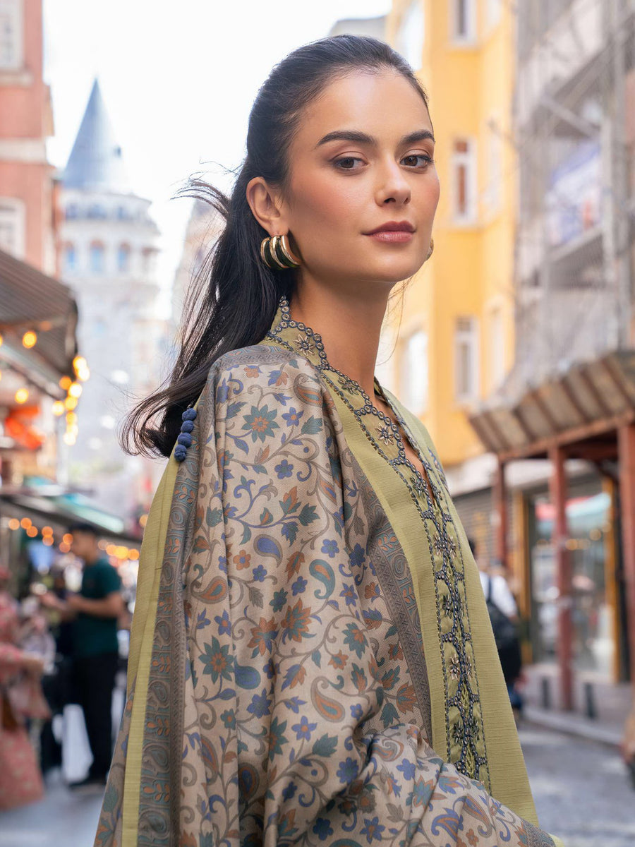 Meet Me In Istanbul by Rang Rasiya Unstitched Linen 3Pc Suit - WILLOW