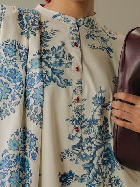 Coco by Zara Shahjahan Prints Vol-05 Unstitched Linen 3Pc Suit D-06A Hushed Ember