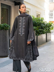 Meet Me In Istanbul by Rang Rasiya Unstitched Linen 3Pc Suit - SLATE