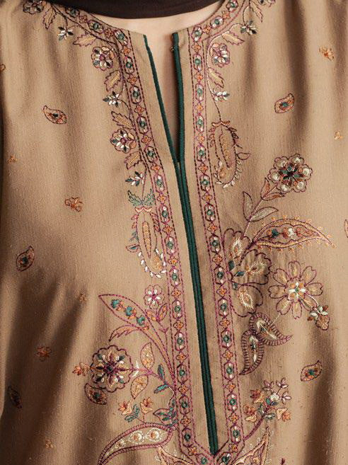 Coco by Zara Shahjahan Winter Unstitched Karandi 3Pc Suit D-06B BLOOM