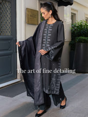Meet Me In Istanbul by Rang Rasiya Unstitched Linen 3Pc Suit - SLATE