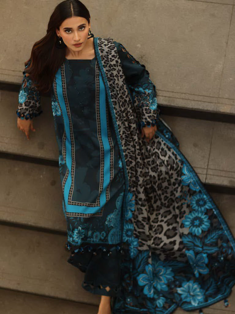 Charizma C-Print Vol-02 Printed Linen Unstitched 3Pc Suit CPW5-18