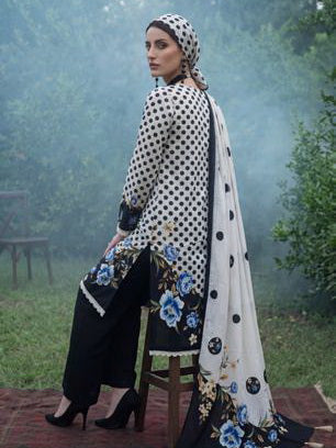 Al Zohaib Colors Printed Linen Unstitched 3Pc Suit D-07