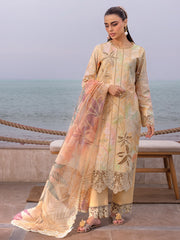 Rang Rasiya Carnation Embroidered Lawn Unstitched 3Pc Suit D-01 EZRA