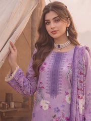 Al Zohaib Colors Printed Linen Unstitched 3Pc Suit D-06