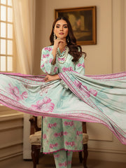 Ittehad X Bin Ameer Premium Karandi Unstitched Printed 3Pc Suit D-08