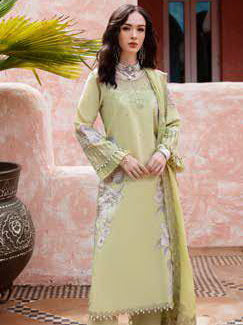 Charizma Reem Embroidered Lawn Unstitched 3Pc Suit RM5-08