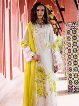 Charizma Reem Embroidered Lawn Unstitched 3Pc Suit RM5-06
