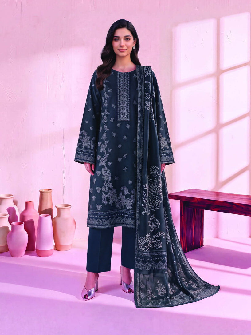 Zeenia Marina Vol-02 Digital Printed Linen Unstitched 3Pc Suit DS-08