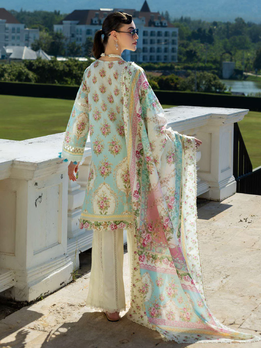 Elaf Prints Unstitched Printed Lawn 3Pc Suit EPE-03B DAHLIA DREAM